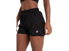 GORILLA WEAR - KATY 2 IN 1 SHORTS - NŐI RÖVIDNADRÁG - FEKETE