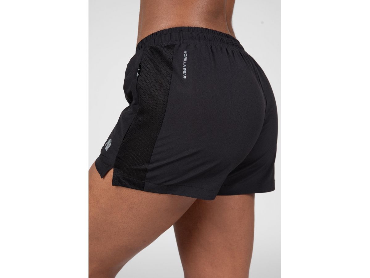 GORILLA WEAR - MARIETTA SHORTS - NŐI RÖVIDNADRÁG - FEKETE GORILLA WEAR - MARIETTA SHORTS - NŐI RÖVIDNADRÁG - FEKETE