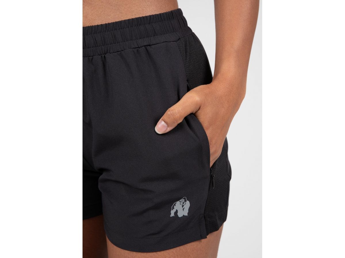 GORILLA WEAR - MARIETTA SHORTS - NŐI RÖVIDNADRÁG - FEKETE GORILLA WEAR - MARIETTA SHORTS - NŐI RÖVIDNADRÁG - FEKETE