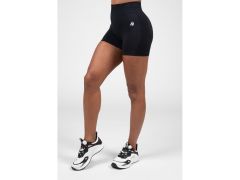GORILLA WEAR - WHITNEY SEAMLESS SHORT - NŐI VARRÁSMENTES RÖVIDNADRÁG - FEKETE