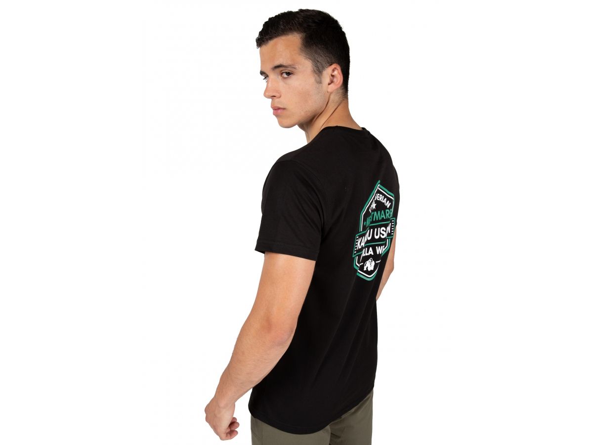 GORILLA WEAR - KAMARU USMAN T-SHIRT - FÉRFI PÓLÓ - FEKETE