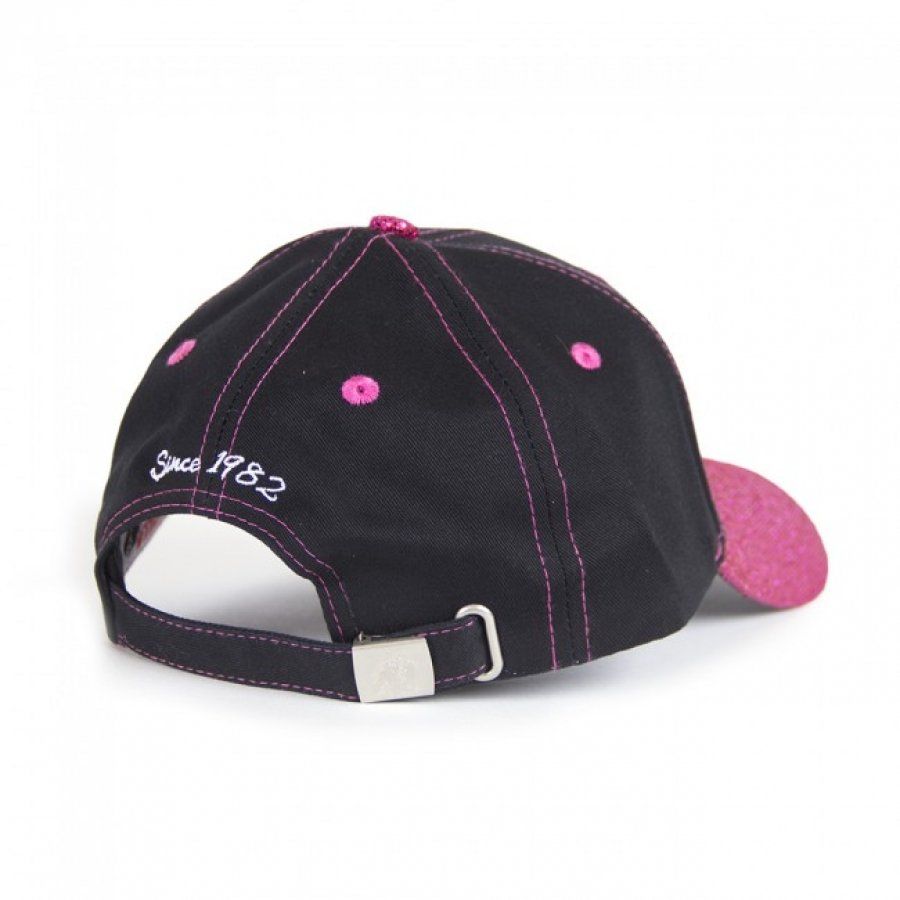 GORILLA WEAR - LOUISIANA GLITTER CAP - NŐI BASEBALL SAPKA - FEKETE/RÓZSASZÍN CSILLOGÓS