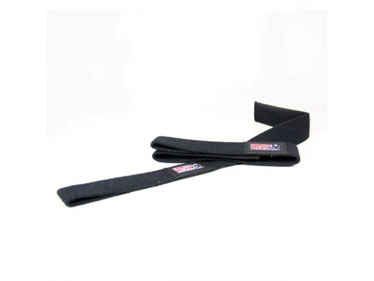 GORILLA WEAR - NON PADDED LIFTING STRAPS - FELHÚZÓ HEVEDER - FEKETE