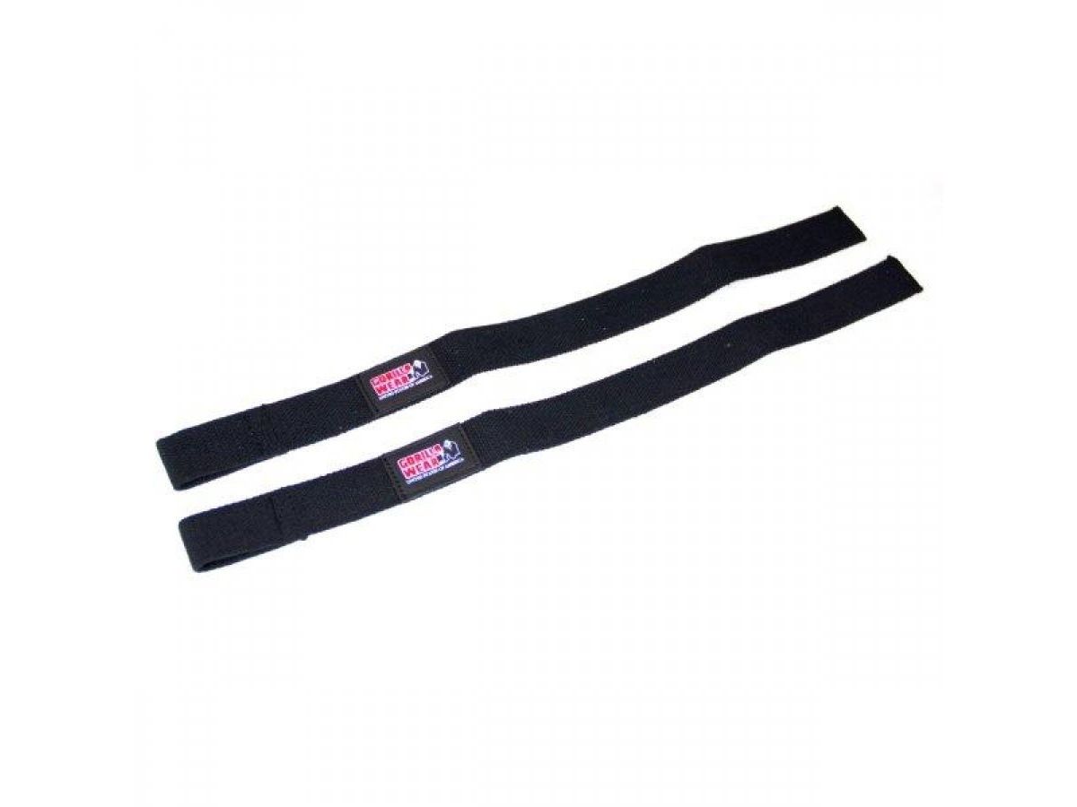 GORILLA WEAR - NON PADDED LIFTING STRAPS - FELHÚZÓ HEVEDER - FEKETE