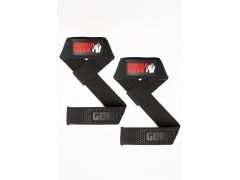 GORILLA WEAR - PADDED SILICONE LIFTING STRAPS  - SZILIKONOS FELHÚZÓ HEVEDER - FEKETE