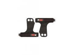 GORILLA WEAR - 2 HOLE LEATHER  LIFTING GRIPS - 2 UJJAS BŐR EDZŐHEVEDER - FEKETE