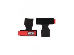 GORILLA WEAR - LIFTING GRIPS - FELHÚZÓ HEVEDER - FEKETE/PIROS