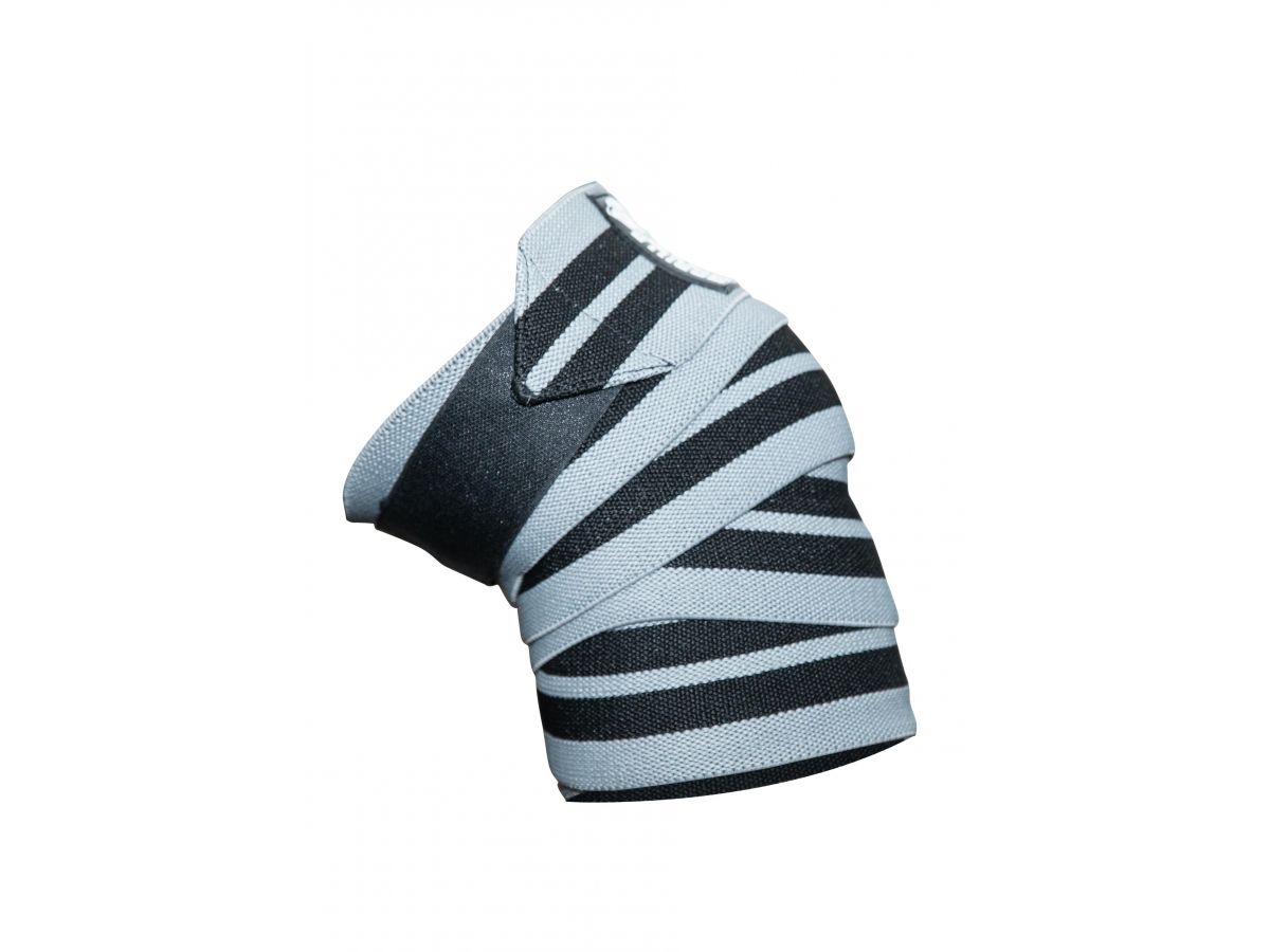 GORILLA WEAR - KNEE WRAPS - TÉRDBANDÁZS - SZÜRKE/FEKETE - 200 CM GORILLA WEAR - KNEE WRAPS - TÉRDBANDÁZS - SZÜRKE/FEKETE - 200 CM