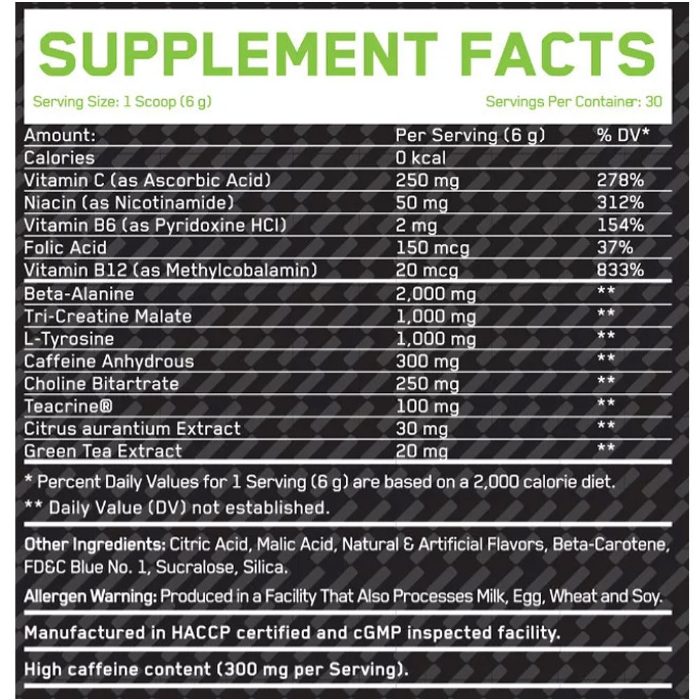 EVERBUILD NUTRITION - NUKE - EDZÉS ELŐTTI KÉSZÍTMÉNY - 30 ADAG