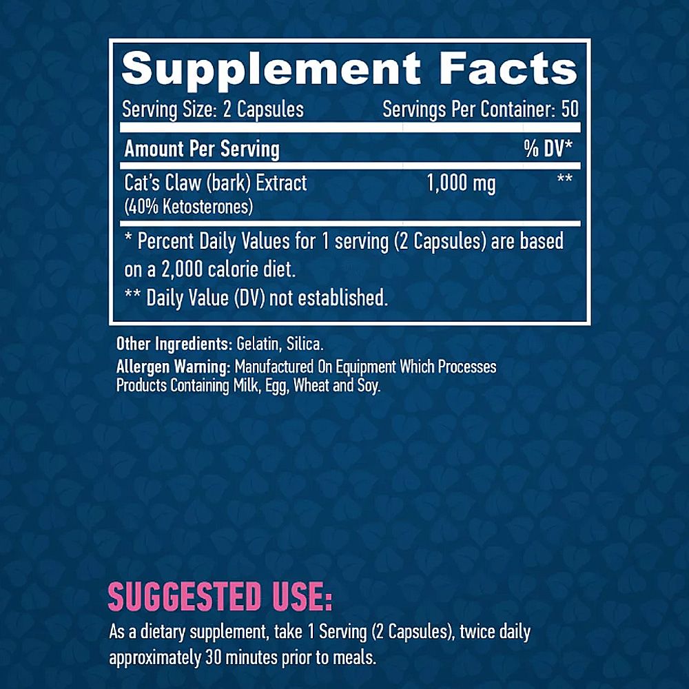 HAYA LABS - CAT'S CLAW 500 MG - MACSKAKAROM - 100 KAPSZULA