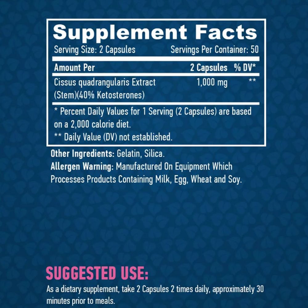 HAYA LABS - CISSUS 500 MG - CISSUS - 100 KAPSZULA