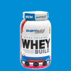 EVERBUILD NUTRITION - ULTRA PREMIUM WHEY BUILD - 2 LBS - STRAWBERRY BANANA SMOOTHIE ÍZ - 908 G