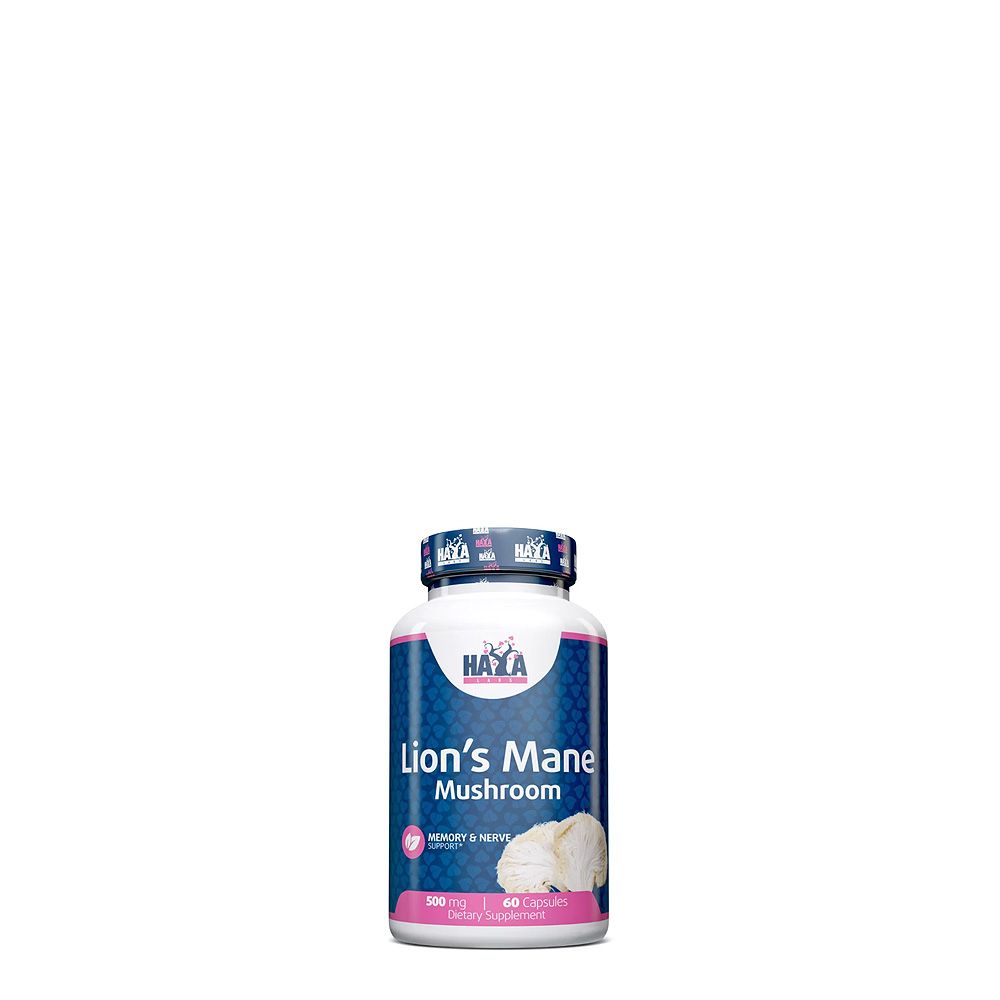 HAYA LABS - LION'S MANE MUSHROOM 500 MG - OROSZLÁNSÖRÉNY GOMBA - 60 KAPSZULA
