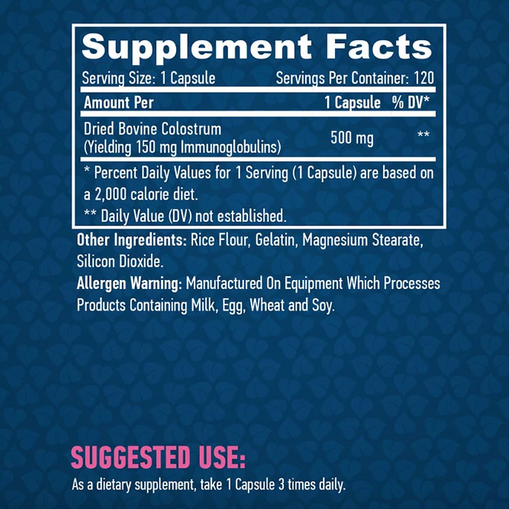 HAYA LABS - COLOSTRUM 500 MG - KOLOSZTRUM - 120 KAPSZULA