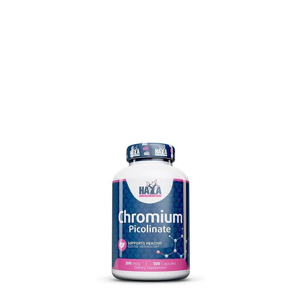 HAYA LABS - CHROMIUM PICOLINATE 200 MCG - 100 KAPSZULA HAYA LABS - CHROMIUM PICOLINATE 200 MCG - 100 KAPSZULA