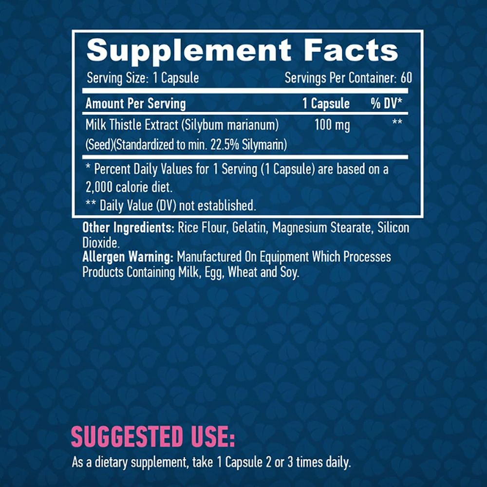 HAYA LABS - MILK THISTLE 100 MG - MÁRIATÖVIS KIVONAT - 60 KAPSZULA HAYA LABS - MILK THISTLE 100 MG - MÁRIATÖVIS KIVONAT - 60 KAPSZULA