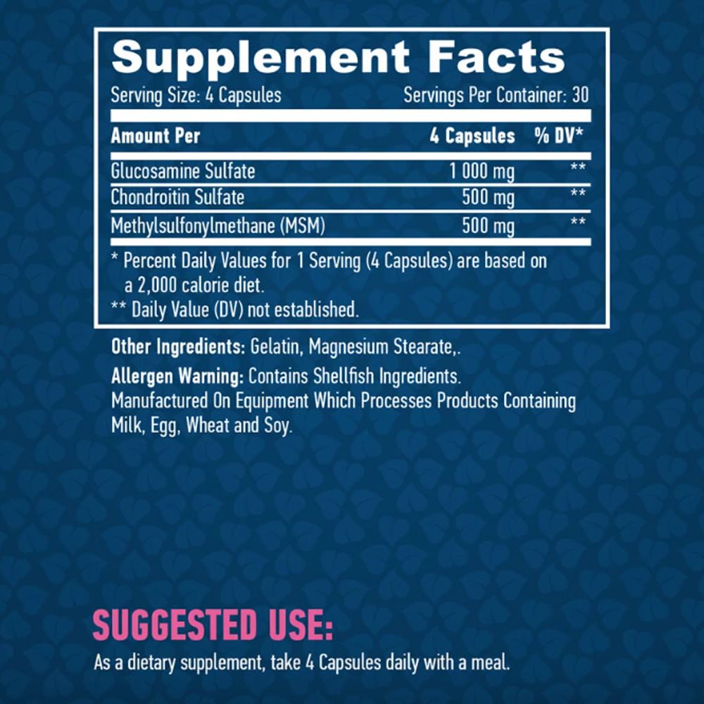 HAYA LABS - GLUCOSAMINE CHONDROITIN MSM COMPLEX -120 KAPSZULA HAYA LABS - GLUCOSAMINE CHONDROITIN MSM COMPLEX -120 KAPSZULA