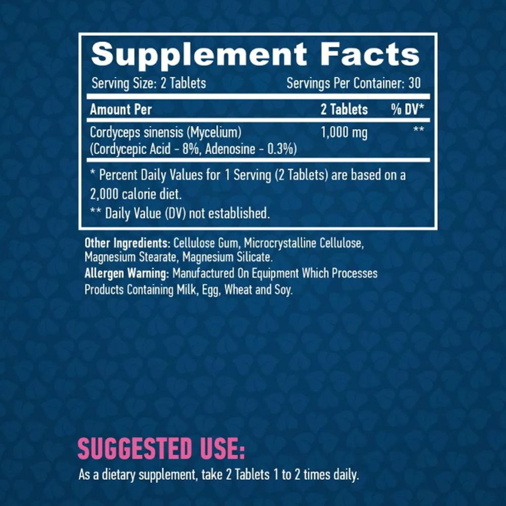 HAYA LABS - CORDYCEPS 500 MG - 60 TABLETTA HAYA LABS - CORDYCEPS 500 MG - 60 TABLETTA