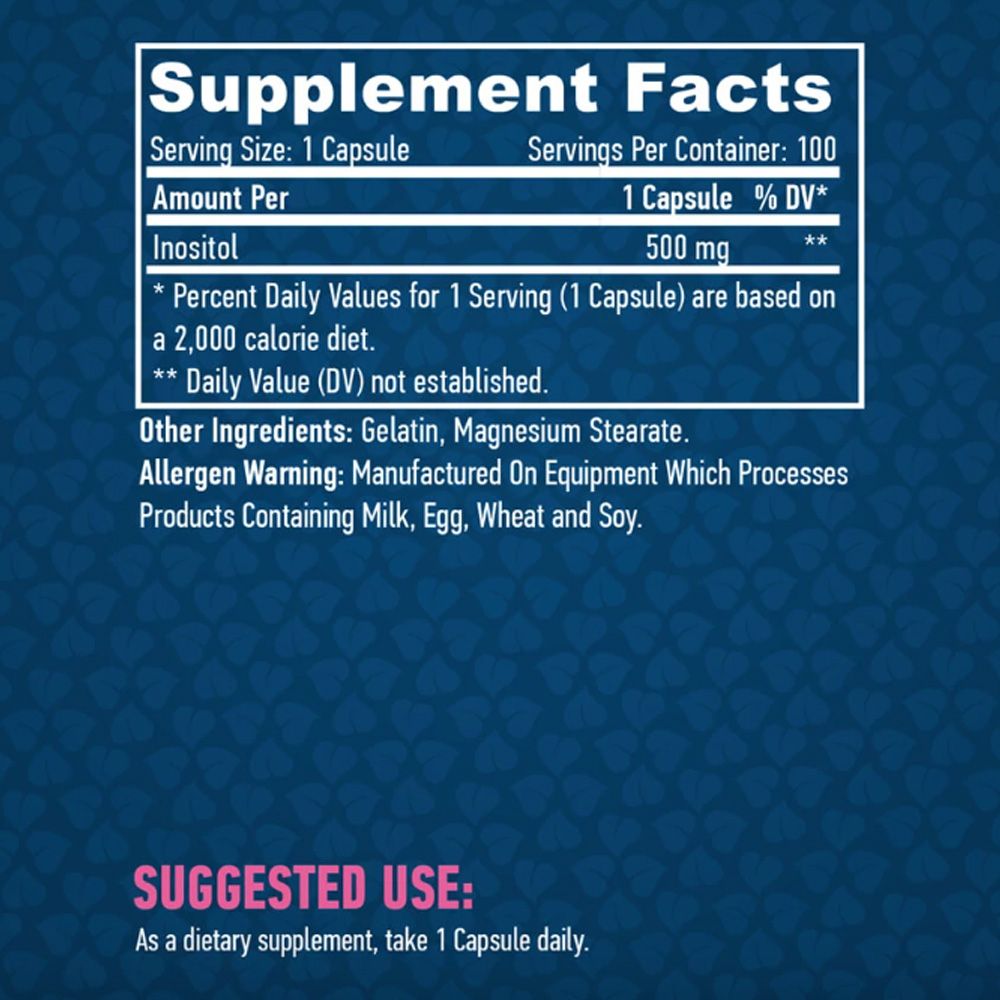 HAYA LABS - INOSITOL 500 MG - 100 KAPSZULA HAYA LABS - INOSITOL 500 MG - 100 KAPSZULA