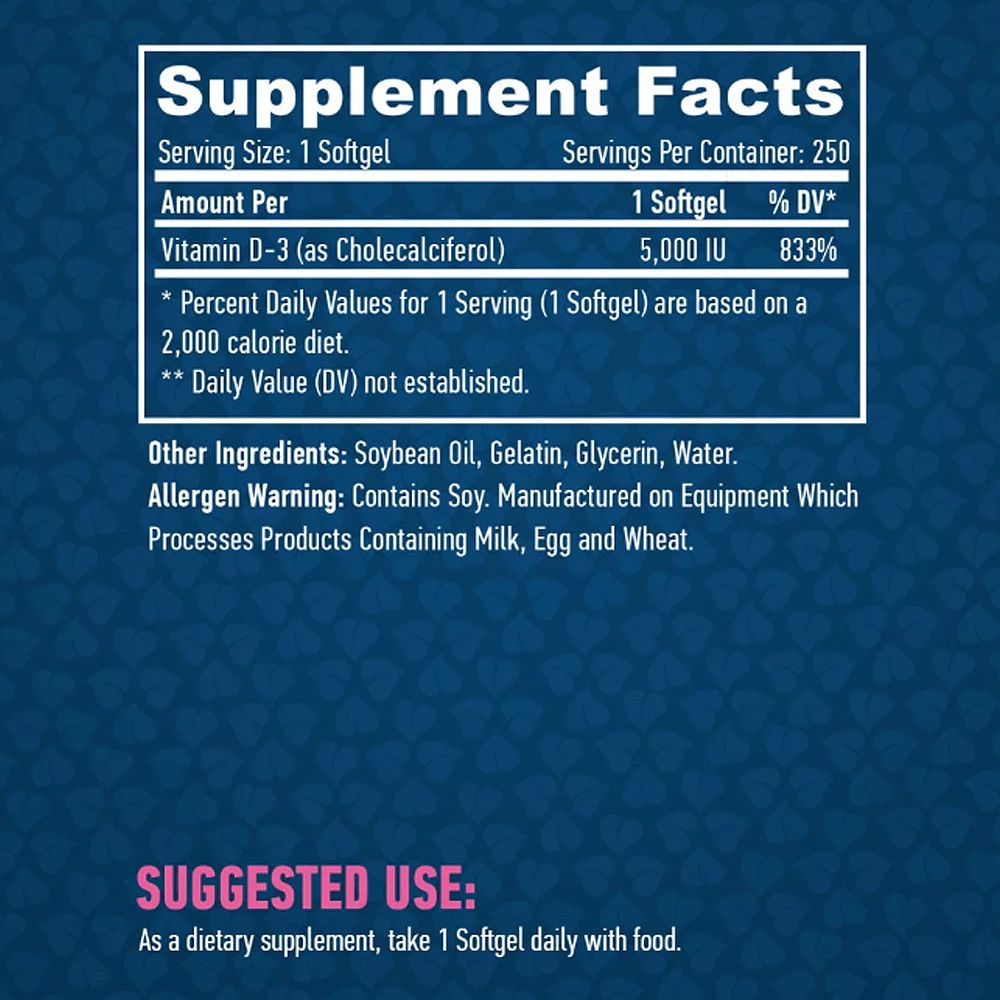 HAYA LABS - VITAMIN D-3 5000 IU - 250 GÉLKAPSZULA HAYA LABS - VITAMIN D-3 5000 IU - 250 GÉLKAPSZULA