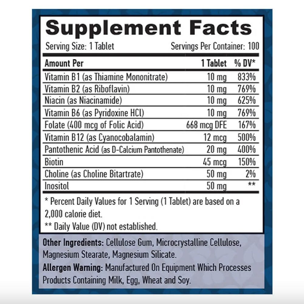 HAYA LABS - B-BASIC - B VITAMIN KOMPLEX - 100 TABLETTA HAYA LABS - B-BASIC - B VITAMIN KOMPLEX - 100 TABLETTA