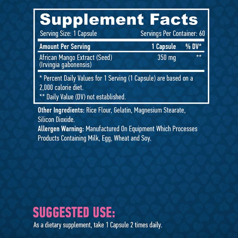 HAYA LABS - AFRICAN MANGO 350 MG - 60 KAPSZULA HAYA LABS - AFRICAN MANGO 350 MG - 60 KAPSZULA