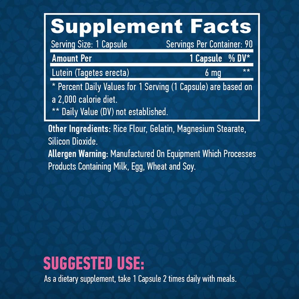 HAYA LABS - LUTEIN 6 MG - 90 KAPSZULA HAYA LABS - LUTEIN 6 MG - 90 KAPSZULA
