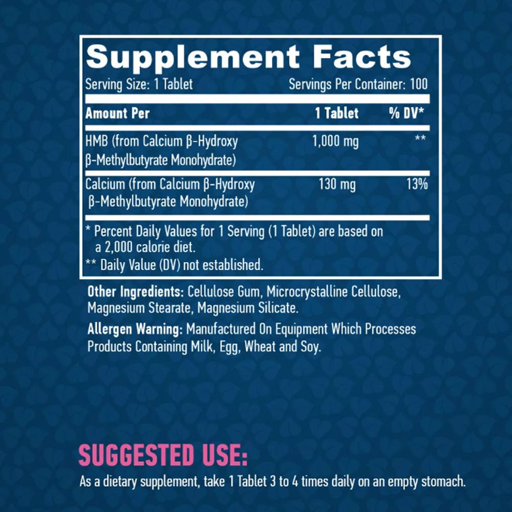 HAYA LABS - HMB 1000 MG - 100 TABLETTA HAYA LABS - HMB 1000 MG - 100 TABLETTA