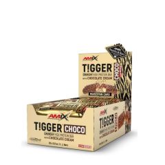AMIX - TIGGER CHOCO - ZERO PROTEIN BAR - TRIPLA BROWNIE - 20 x 60 G
