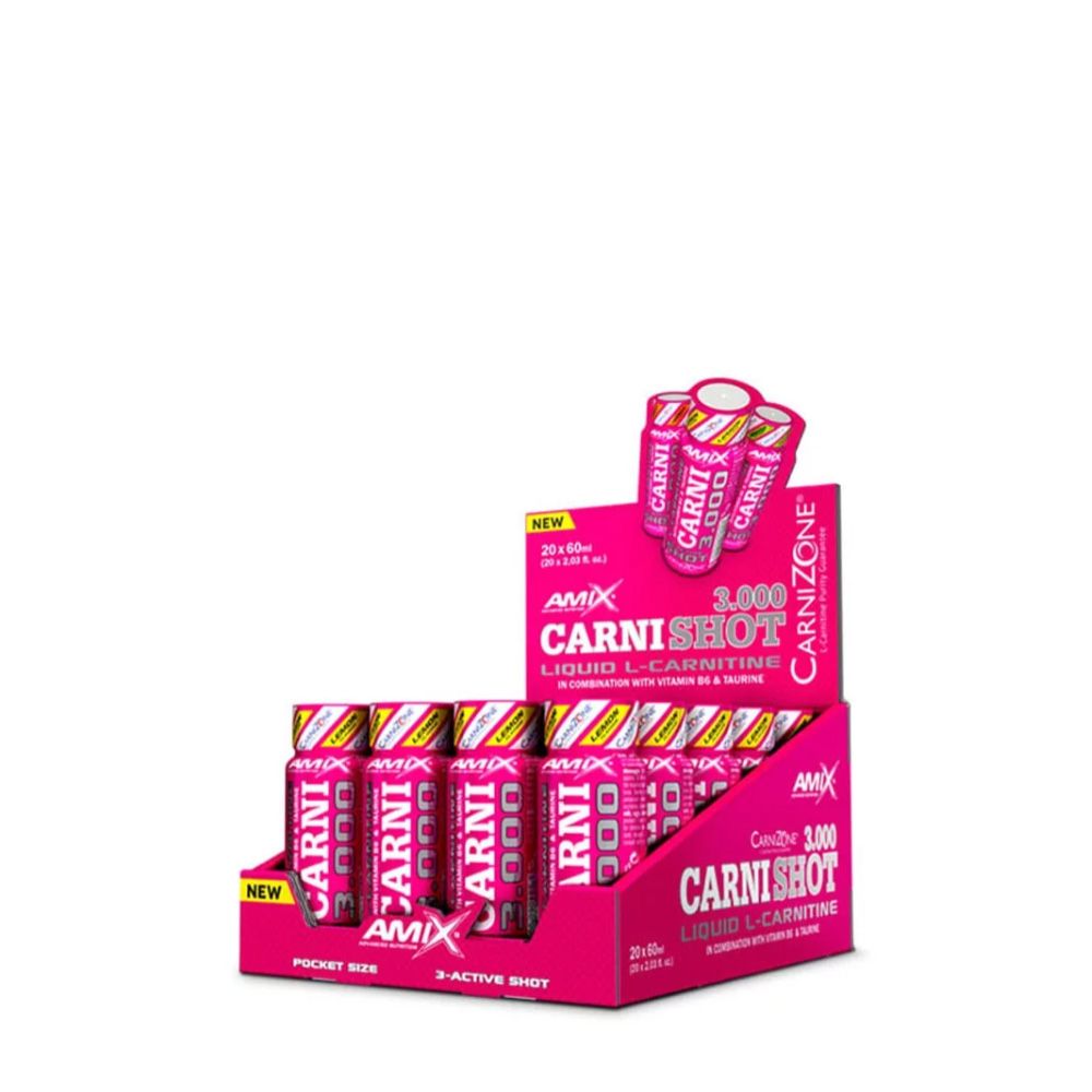 AMIX - CARNISHOT 3000 MG - CITROM - 20 x 60 ML