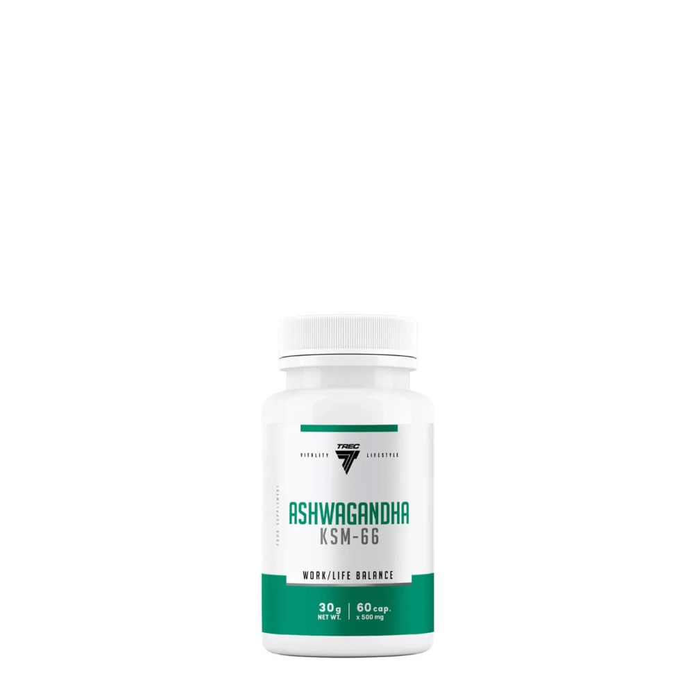 TREC NUTRITION - ASHWAGANDHA KSM 66 - 60 KAPSZULA TREC NUTRITION - ASHWAGANDHA KSM 66 - 60 KAPSZULA