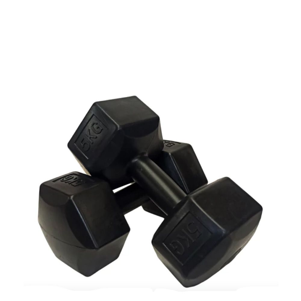 S-SPORT - PVC KÉZISÚLYZÓ - HATSZÖGLETŰ - 2 X 5 KG