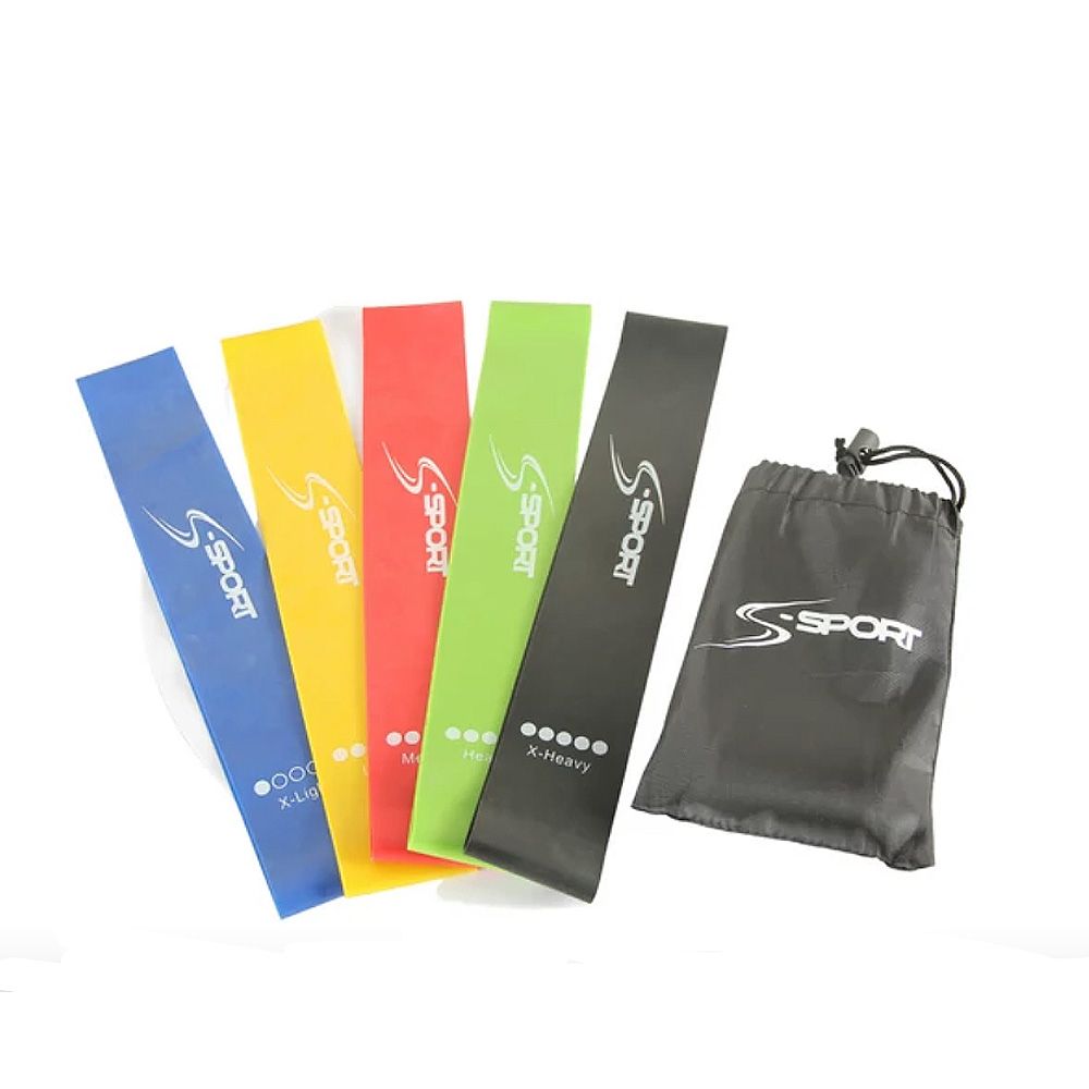 S-SPORT - ERŐSÍTŐ GUMISZALAG KÉSZLET - MINI BAND 5 DB 