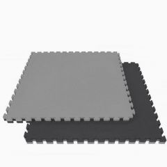 MFEFIT - PUZZLE TATAMI SZŐNYEG - 100 x 100 x 2,5 CM - FEKETE-SZÜRKE