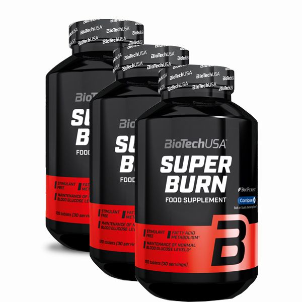 BioTech USA - SUPER BURN (KORÁBBAN SUPER LIPO) CSOMAG - 3 x 120 TABLETTA