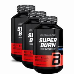 BioTech USA - SUPER BURN (KORÁBBAN SUPER LIPO) CSOMAG - 3 x 120 TABLETTA