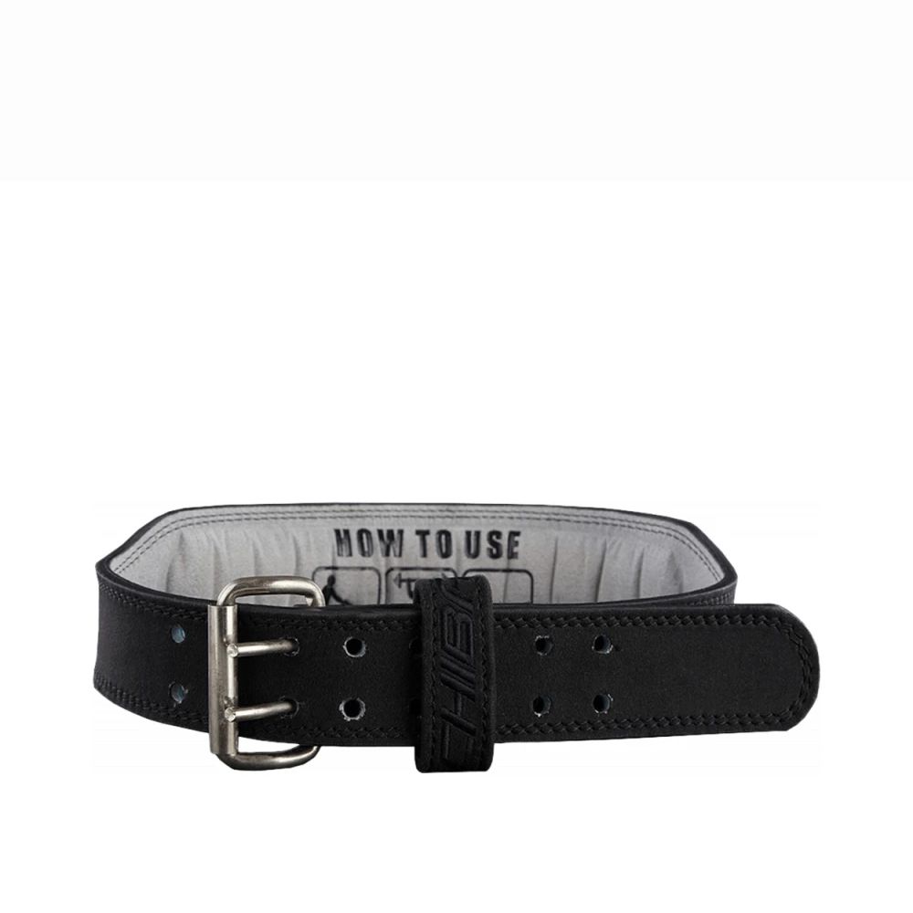 CHIBA GLOVES - LEATHER TRAINING BELT - BLACK/BLACK - BŐR SÚLYEMELŐ ÖV CHIBA GLOVES - LEATHER TRAINING BELT - BLACK/BLACK - BŐR SÚLYEMELŐ ÖV