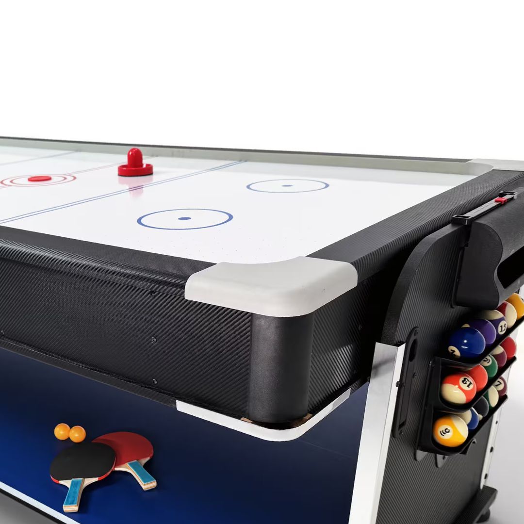 REVOLVE ULTIMATE MULTIGAME TABLE - TÖBBFUNKCIÓS FORGATHATÓ JÁTÉKASZTAL - BILIÁRD-LÉGHOKI-PINGPONG-ÉTKEZŐASZTAL FUNKCIÓKKAL