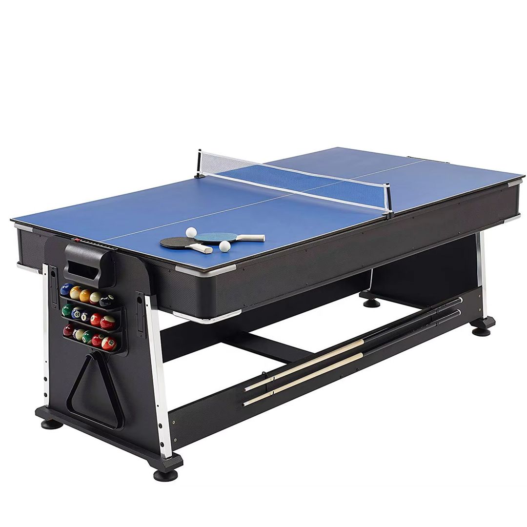 REVOLVE ULTIMATE MULTIGAME TABLE - TÖBBFUNKCIÓS FORGATHATÓ JÁTÉKASZTAL - BILIÁRD-LÉGHOKI-PINGPONG-ÉTKEZŐASZTAL FUNKCIÓKKAL