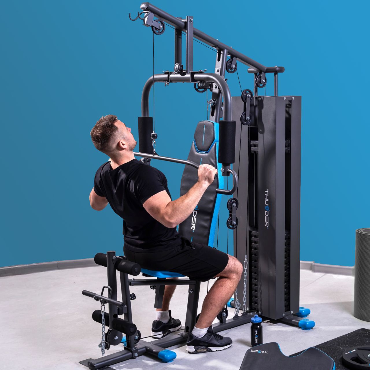 THUNDER - GAIN - OTTHONI MULTIFUNKCIÓS EDZŐTORONY 85 KG LAPSÚLLYAL THUNDER - GAIN - OTTHONI MULTIFUNKCIÓS EDZŐTORONY 85 KG LAPSÚLLYAL