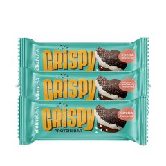 BioTech USA - CRISPY PROTEIN BAR - FEHÉRJESZELET - KAKAÓS - 3 X 40 G