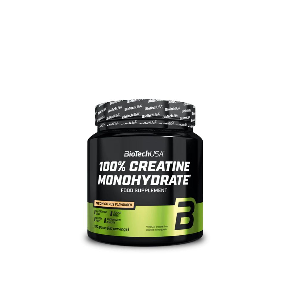 BioTech USA - 100% MICRONIZED CREATIN MONOHYDRATE - ÍZESÍTETT - 300 G