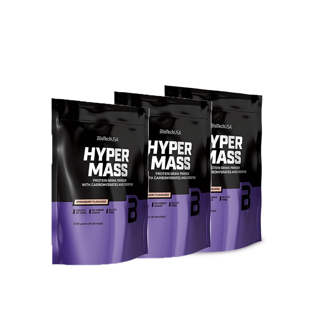 BioTech USA - HYPER MASS - PROTEIN CARB FUSION - 3x1000 G