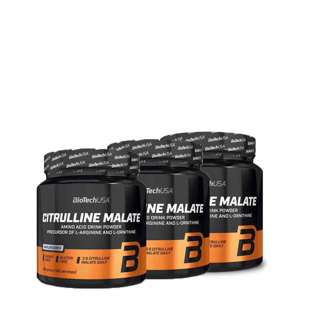 BioTech USA - CITRULLINE MALATE - ÍZESÍTETLEN  - 3 X 300 G
