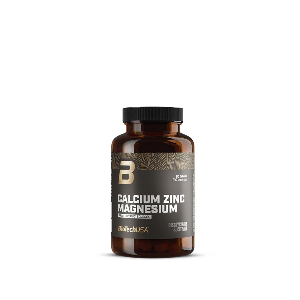 BioTech USA - CALCIUM ZINC MAGNESIUM FROM ORGANIC SOURCES - 90 TABLETTA