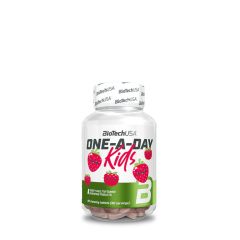 BioTech USA - ONE-A-DAY KIDS - MULTIVITAMIN  - EPER MÁLNA ÍZŰ -  90 RÁGÓTABLETTA