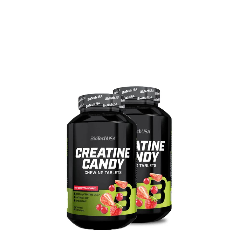 BioTech USA - CREATINE CANDY - 2 X 240 RÁGÓTABLETTA