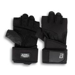 BioTech USA - KYLE CSUKLÓSZORÍTÓS BŐR EDZŐKESZTYŰ - FEKETE