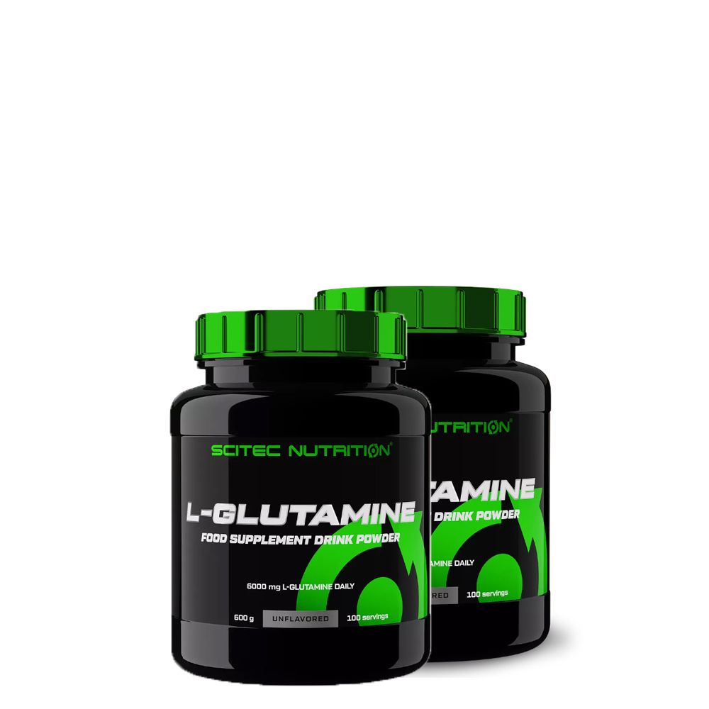 SCITEC NUTRITION - L-GLUTAMINE - 100% L-GLUTAMINE AMINO ACID - 2 x 600 G