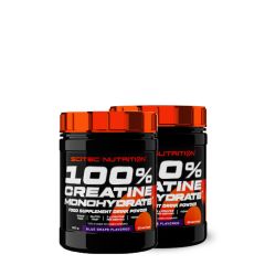 SCITEC NUTRITION - 100 % CREATINE MONOHYDRATE - ÍZESÍTETT - 2 x 300 G